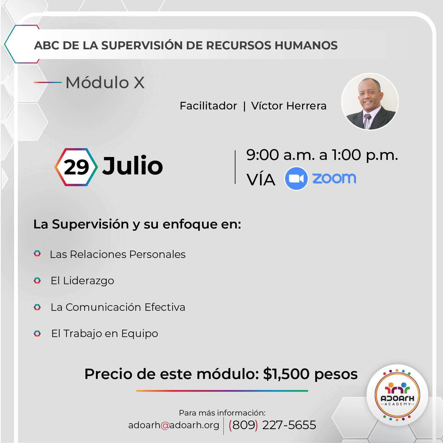 Adoarh Academy Modulo 10 ABC de la supervision de recursos humanos