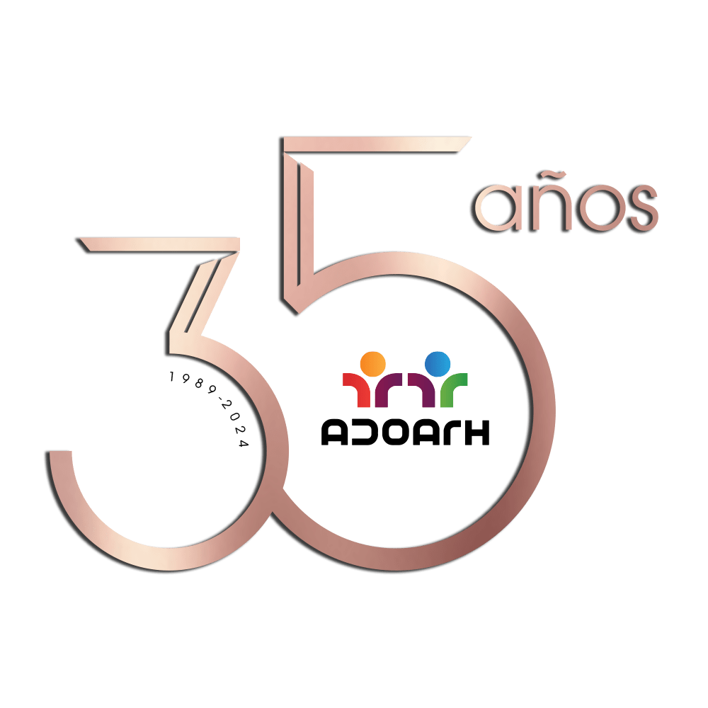 Logo rosegold 35 Años ADOARH
